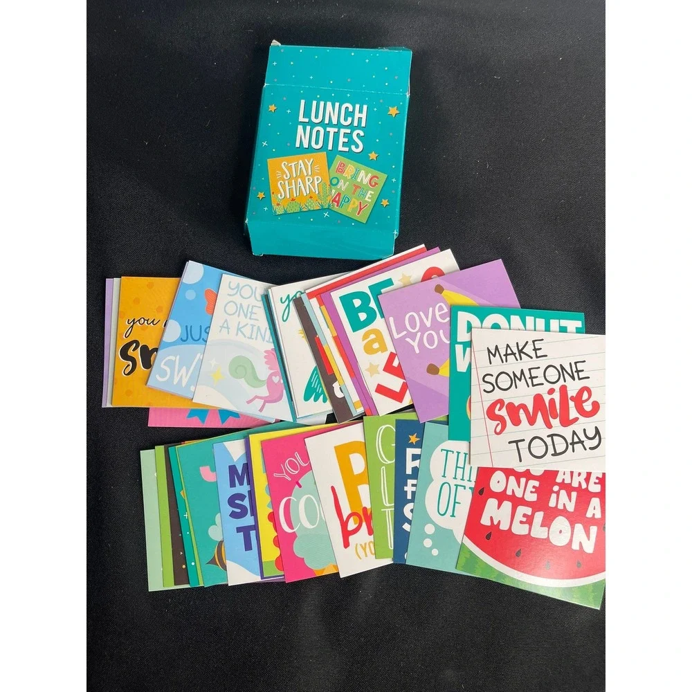 Greenbrier International 50 Count Lunch Notes Kids Motivational Pun Cards 318431